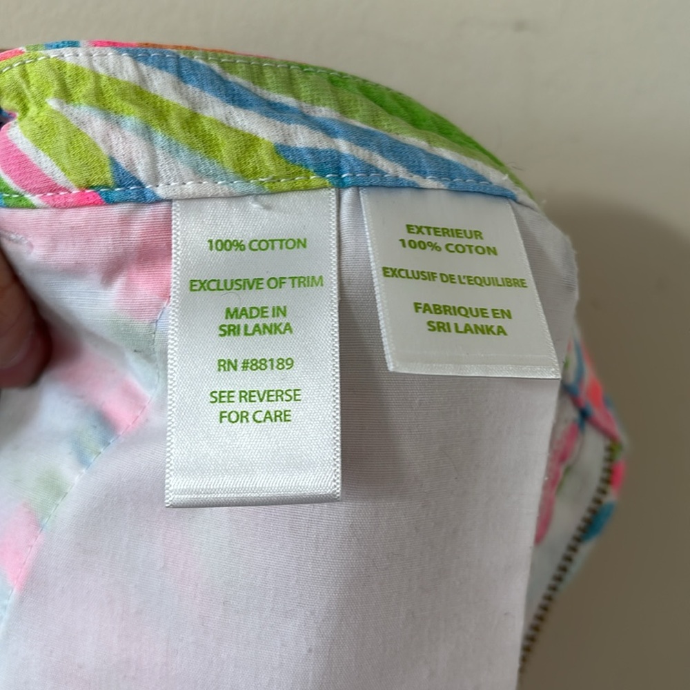 Lilly Pulitzer Adie Shorts Resort White Shellabrate Size 10 - Picture 10 of 10